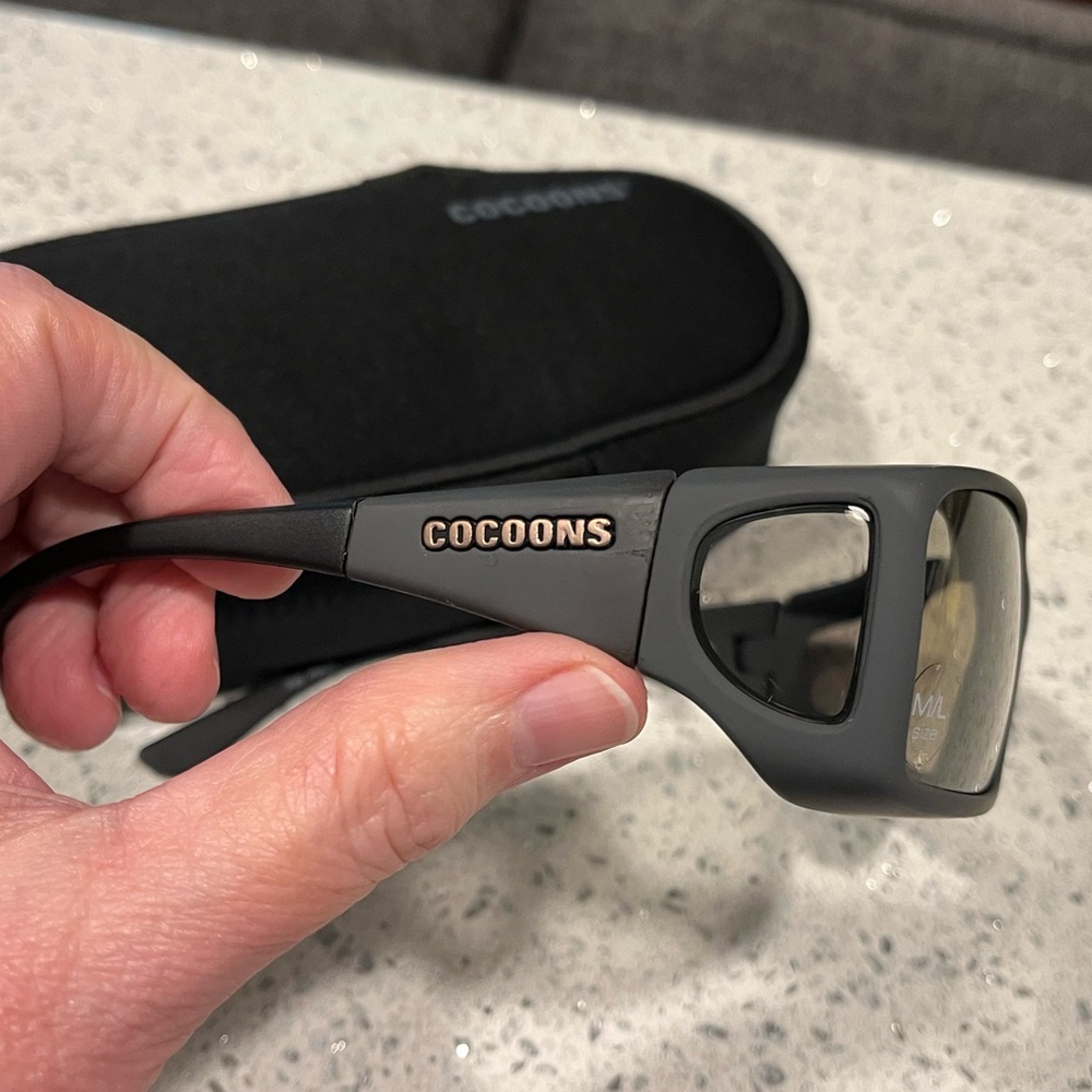 ON SALE $16 from $25-Cocoons Slate Sunglasses / Fitovers with Case - Picture 6 of 8